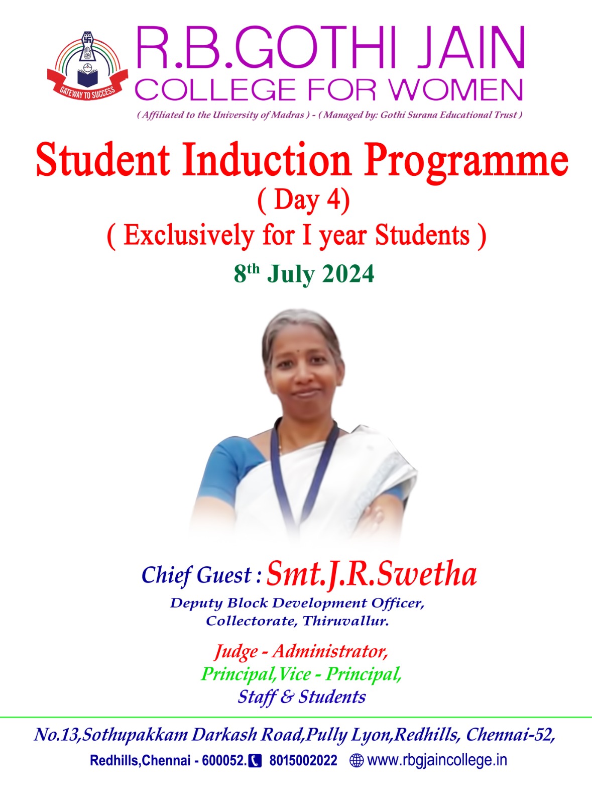 STUDENT INDUCTION PROGRAMME (DAY 4) - 2024